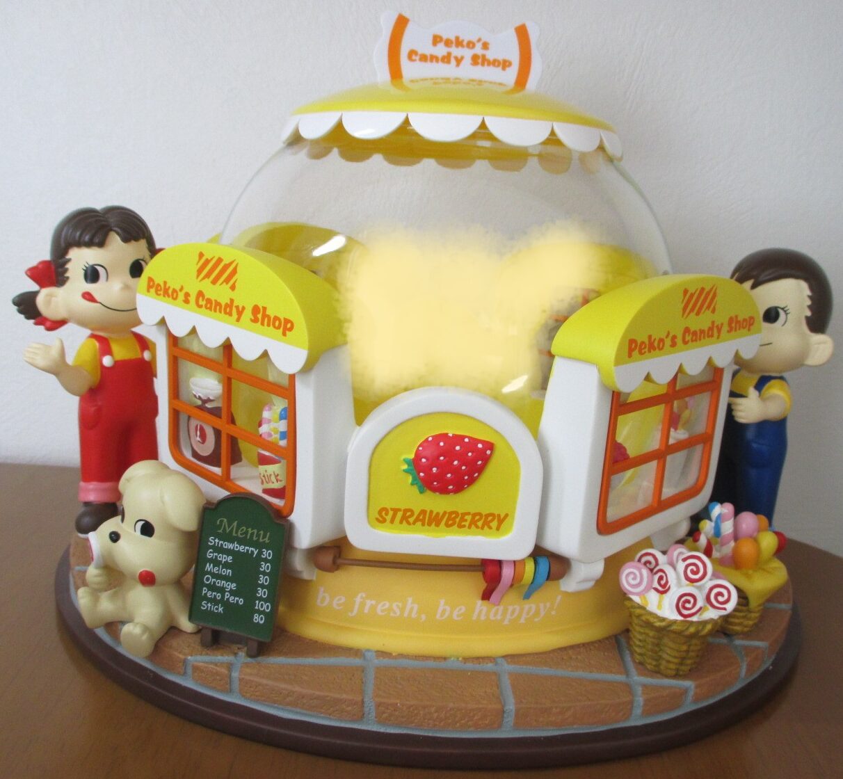 ペコちゃん メリーゴーランド お菓子入れ 非売品 キャンディポット